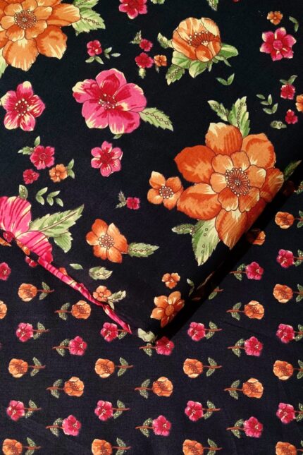 Dark Blue printed fabric