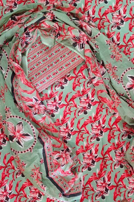 Light Green printed fabric