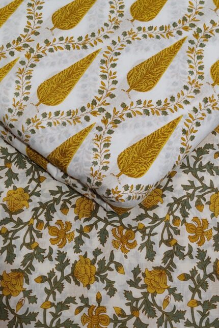 Blue  printed fabric